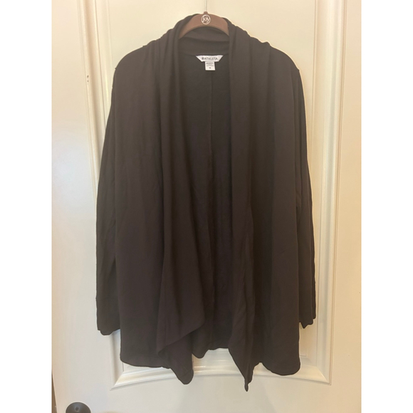 Women's Athleta Truffle Brown Pranayama Restore Rib Wrap Cardigan M - Picture 5 of 10